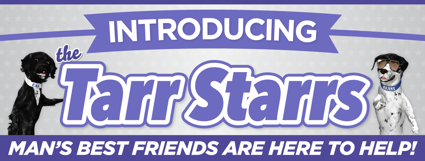 Introducing the Tarr Stars - Man's Best Friends are here to help!
