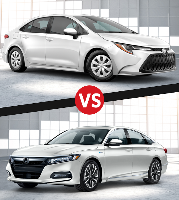 2020 Toyota Corolla vs. 2020 Honda Accord Mobile