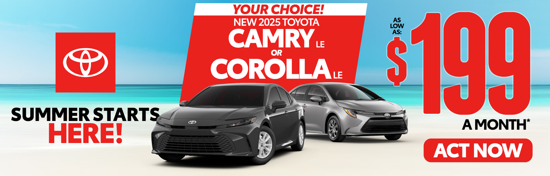 New 2025 Toyota Corolla LE - Lease for $269 a month*