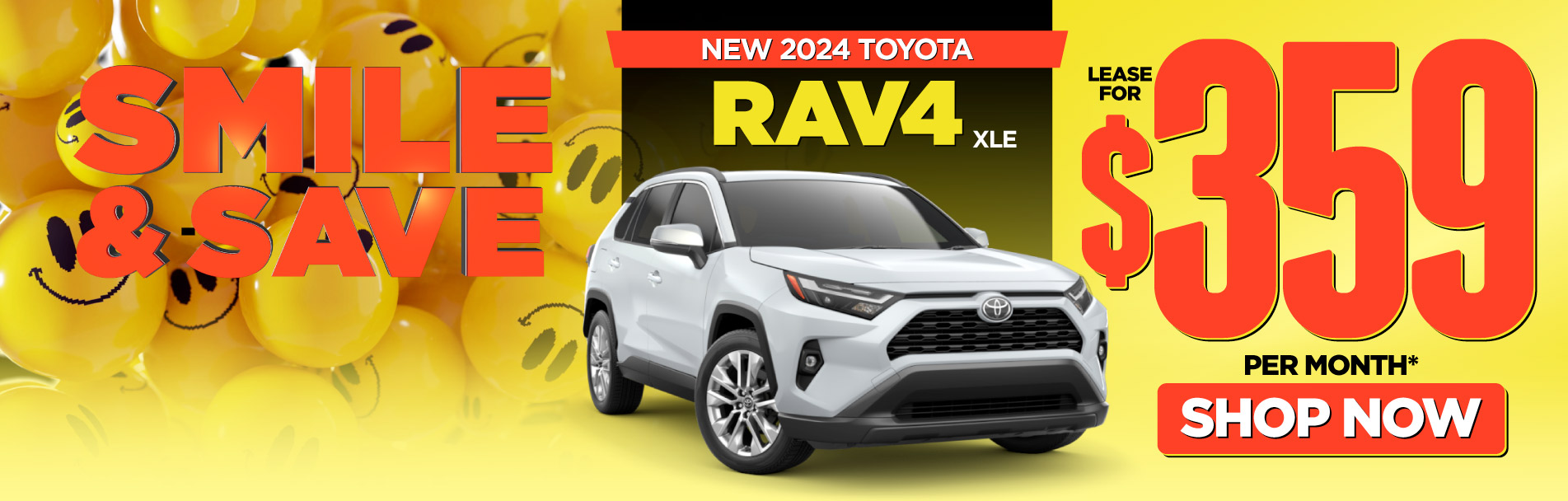 New 2024 Toyota Rav4 XLE - Lease for $359 a month*