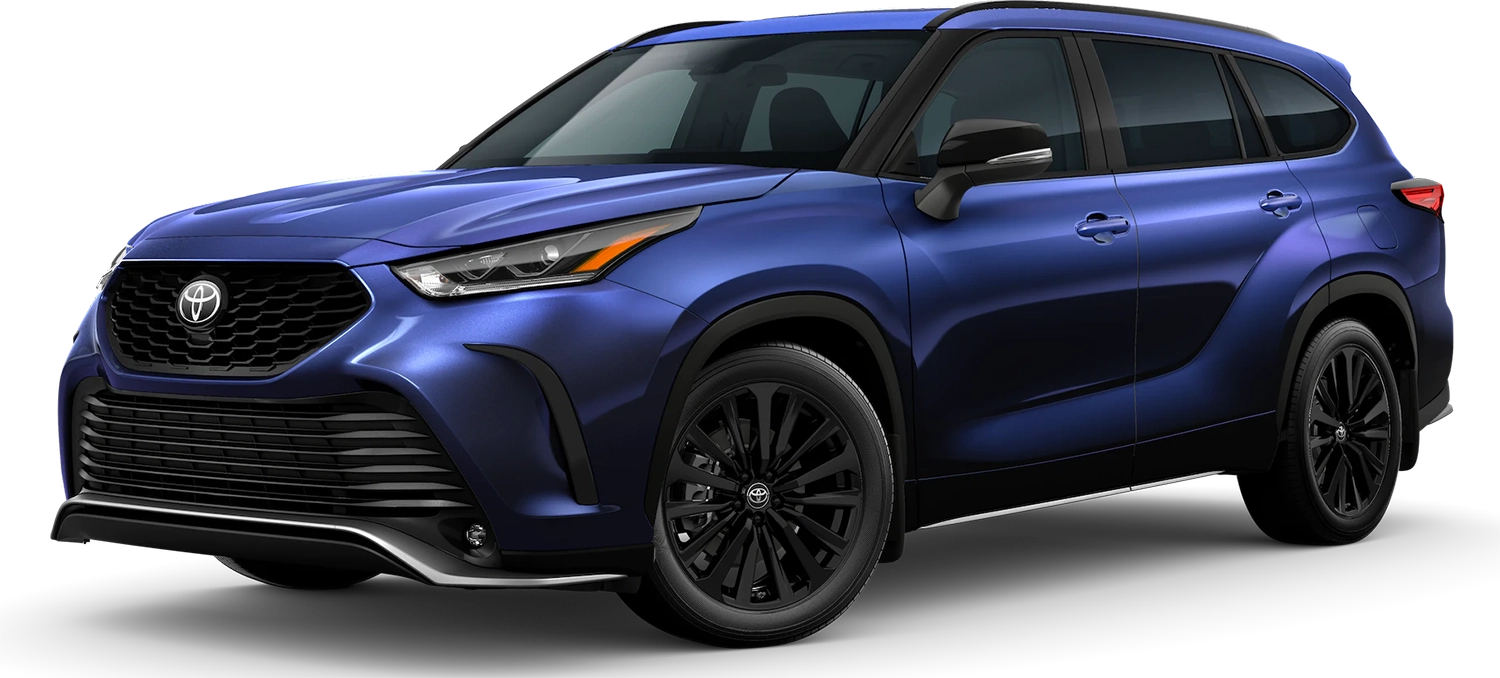 Blue 2023 Toyota Highlander 