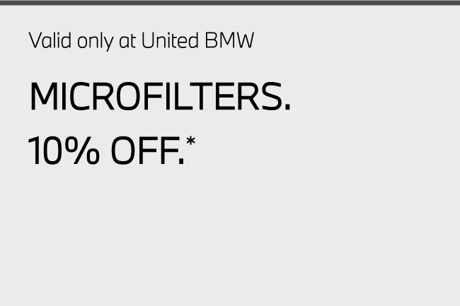 Valid only at United BMW. In stock BMW accessories 25% Off. Click here for details.