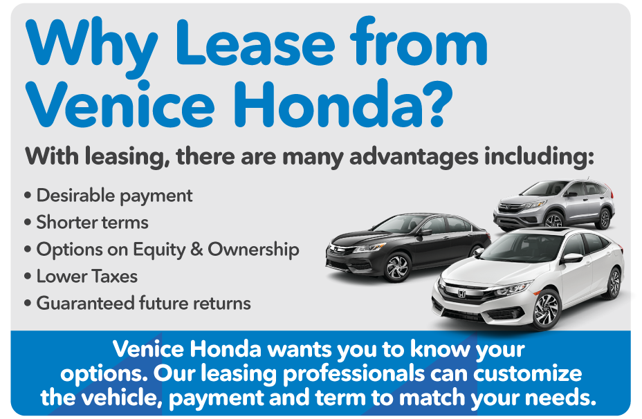 Honda Lease Venice FL North Port Sarasota Auto Lease