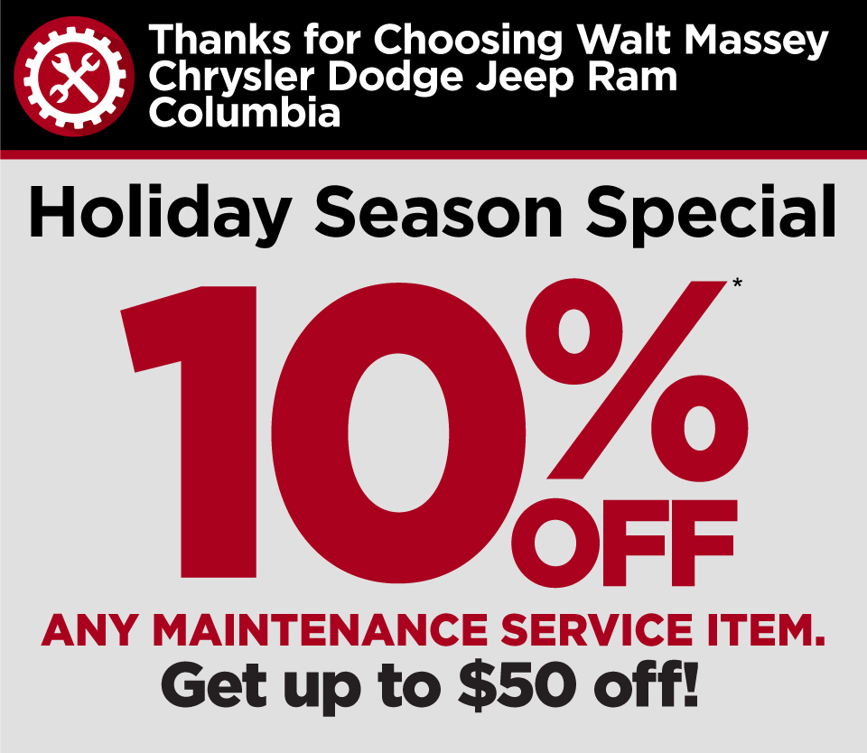 Holiday Season Special | Receive 10% OFF Any Maintenance Service Item | Get Up To $50 Off!