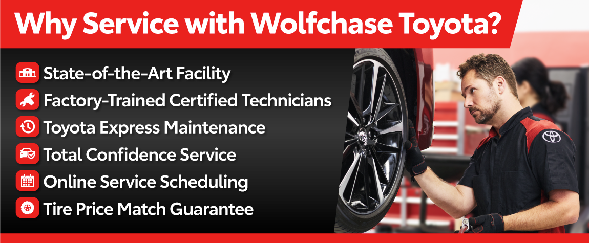 Learn why you should service with Wolfchase Toyota!