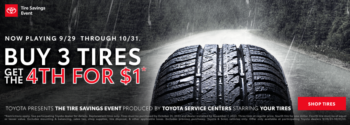 Buy 3 Tires get the 4th for $1 | View Details