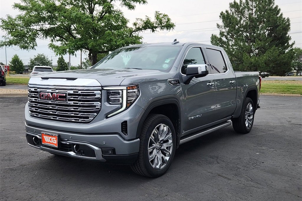 Silver Sierra at Weld County Garage Dealership