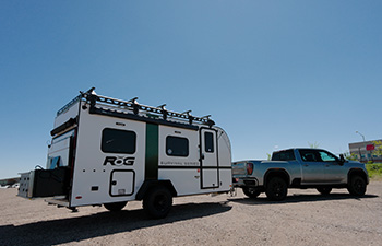 RV being transported