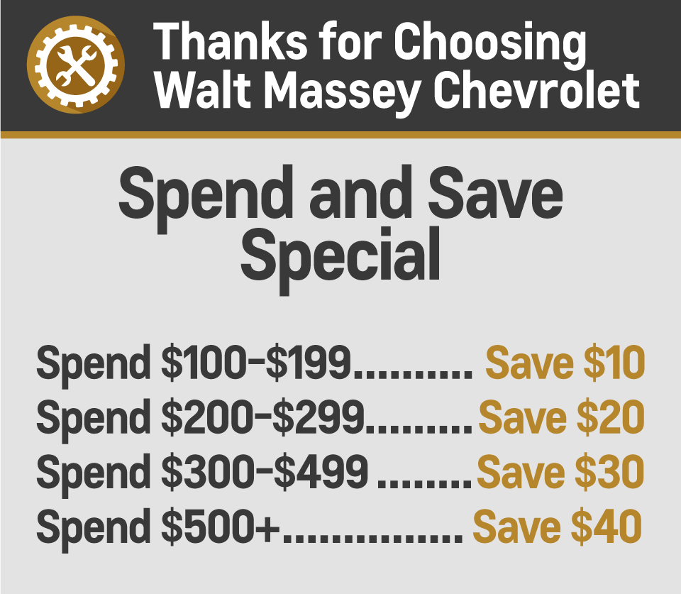 Thanks for choosing Walt Massey Chevrolet