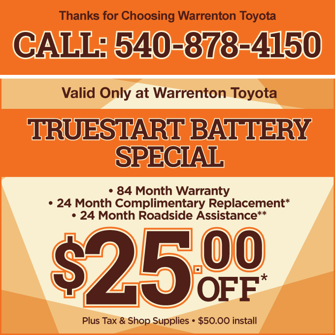 Truestart Battery special $25.00 Off