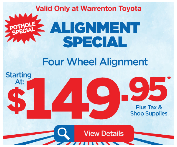 Alignment Special - Now Only $149.95*