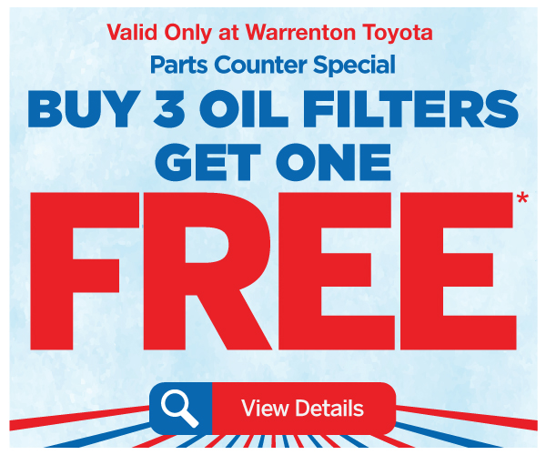 Parts Counter Special - Buy 3 Oil Filters, Get One Free*