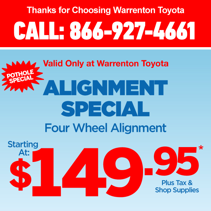 Alignment Special $149.95