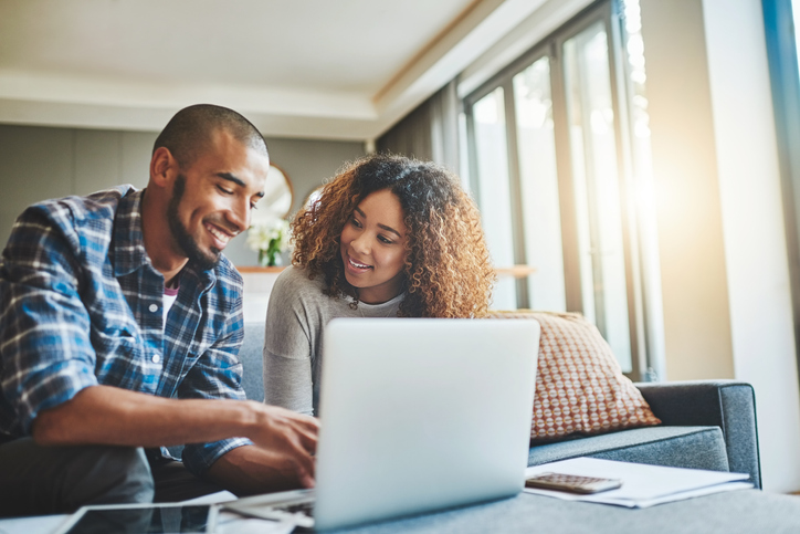 Couple On Laptop