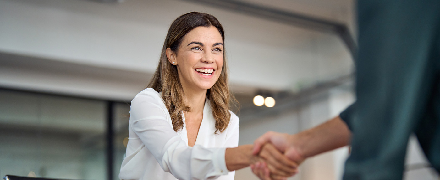 Customer Shaking Hands