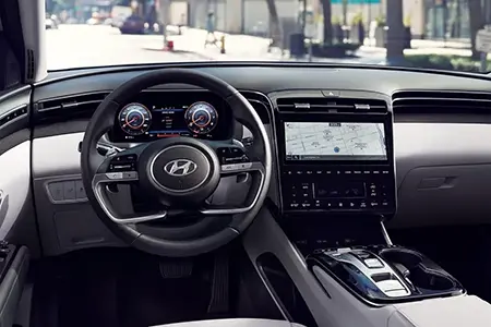 Steering Wheel of a 2024 Hyundai Tucson Plug-In Hybrid