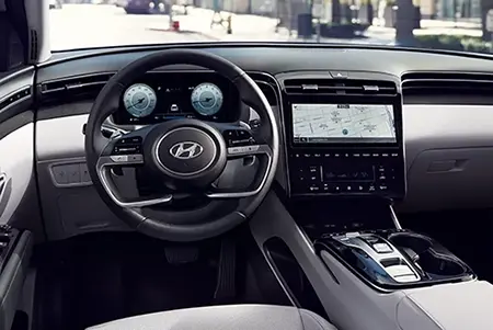 Steering Wheel of a 2024 Hyundai Tucson