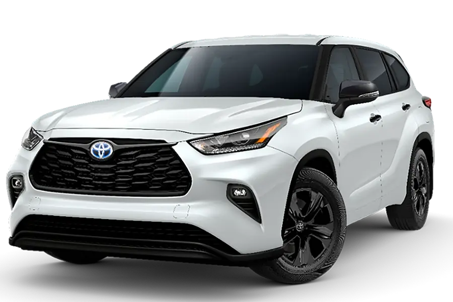 White 2024 Toyota Highlander Hybrid